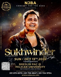 NJBA CONCERT FOR THE AGES WITH SUKHWINDER SINGH