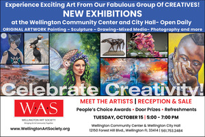 Wellington Art Society Announces Art Reception and Sale   “Exuberant” and Treasures"