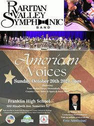 Raritan Valley Symphonic Band Fall Concert “American Voices” @ Franklin High School