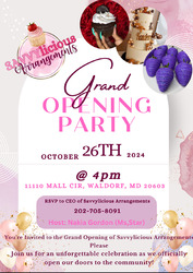 Grand Opening Party of Savvylicious Arrangements and Breast Cancer Awareness Event