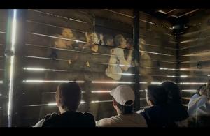 inSIGHT Through Education Hate Ends Now Cattle Car Exhibit at Palm Beach Atlantic University