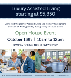 Luxury Retirement Community Wellington Bay to Host Open House