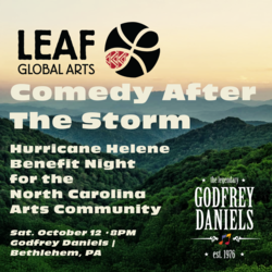 Comedy After The Storm – Hurricane Helene Benefit Night for North Carolina Arts Community