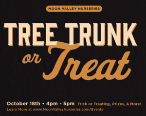 Halloween Tree Trunk or Treat at Moon Valley Nurseries in Riviera Beach