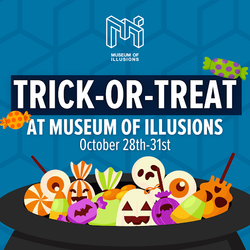 Trick-or-Treating at Museum of Illusions  Scottsdale.