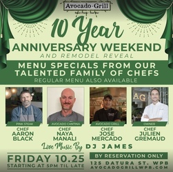 Celebrate A Decade of Avocado Grill: 10 Years in West Palm Beach