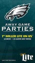 Eagles Away Gameday Party presented by Miller Lite