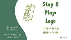 Stay & Play: Legos