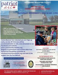 Patriot Art Foundation hosts Art of Valor - Veterans Painting Event At the National Museum US Army
