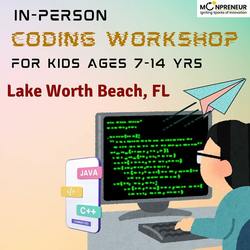 In-Person Free Coding Class For Kids at Lake Worth Beach, FL(7-14 yrs)