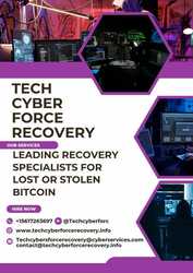 HIRE A CRYPTO SCAM RECOVERY, Call TECH CYBER FORCE RECOVERY
