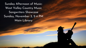 Sunday Afternoon of Music: West Valley Country Music Songwriters Showcase