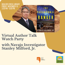 Watch Party: Virtual Author Talk with Navajo Investigator Stanley Milford, Jr.