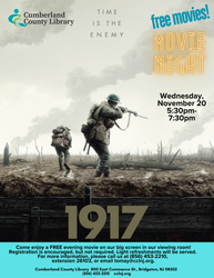Movie Night at Cumberland County Library, November 20