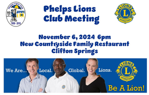 Phelps Lions Club Meeting