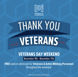 Museum of Illusions Veterans Day Deals