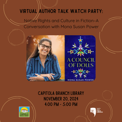 Watch Party! Virtual Author Talk on Native Rights and Culture in Fiction