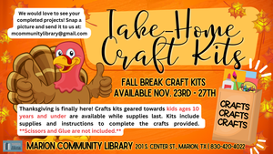 Fall Break Take Home Craft Kits