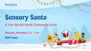 Sensory Santa Event at Bierman Autism Centers in Westfield!