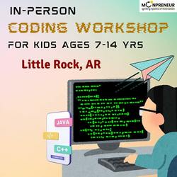 In-Person Free Coding Class For Kids at Little Rock, AR (7-14 yrs)