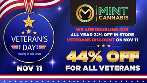 Mint Cannabis Doubles its Veterans Discount at its Illinois Dispensary on Nov. 11, 2024