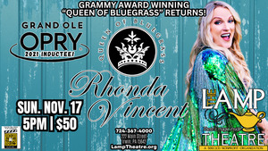 Rhonda Vincent: Grammy nominated "Queen of Bluegrass"