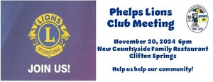 Phelps Lions Club Meeting