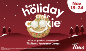 Tim Hortons Holiday Smile Cookie