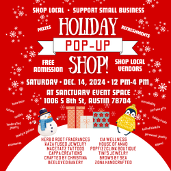 Holiday Pop-Up Shop hosted by Herb & Root and Kaza fused Jewelry