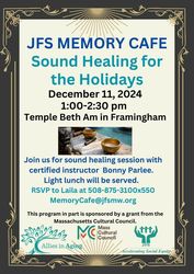 Memory Cafe:  Sound Healing for the Holidays