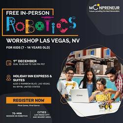 Free Robotics Workshop For Kids at Las Vegas, NV (7-14 yrs)