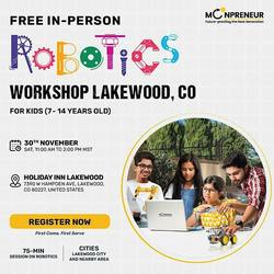 Free Robotics Workshop For Kids at Lakewood, CO (7-14Yrs)