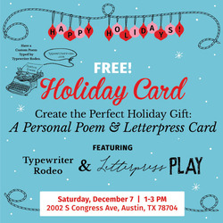 Create the Perfect Holiday Gift for Free with Letterpress PLAY
