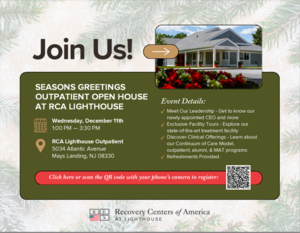 Season's Greetings Outpatient Open House at Recovery Centers of America at Lighthouse