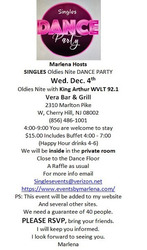 Singles Oldies Nite Dance Party