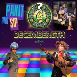 Junebugbayer: Junebug & Jacob Krampus Paint n' Sip at Shanty Shack Brewing