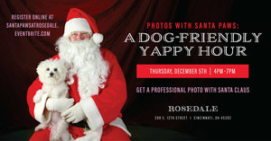 Photos with Santa Paws: A Dog-Friendly Yappy Hour