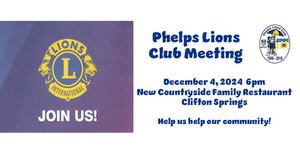 Phelps Lions Club Meeting