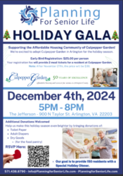 Planning for Senior Life Holiday Gala!