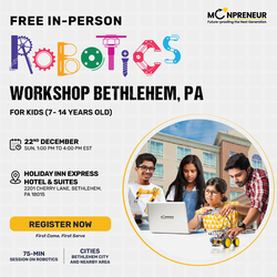 Free Robotics Workshop For Kids at Bethlehem, PA  (7-14Yrs)