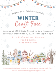 Knights of St. Patrick 4th Annual Winter Craft Fair
