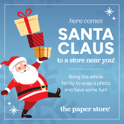 Meet Santa at The Paper Store!