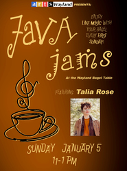 Arts Wayland Presents: Java Jams at The Bagel Table