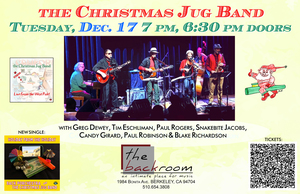Christmas Jug Band at The Back Room Berkeley Tues, Dec 17 - purveyors of the jug-a-billy mystique