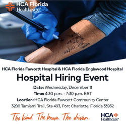 Hiring Event for HCA Florida Englewood and Fawcett Hospitals