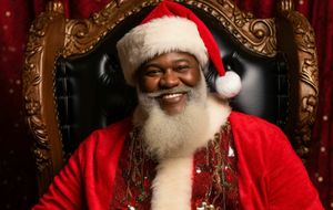 Free Photos with Black Santa