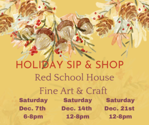 Holiday Sip and Shop at Kettle Creek Pottery - Red Schoolhouse Gallery
