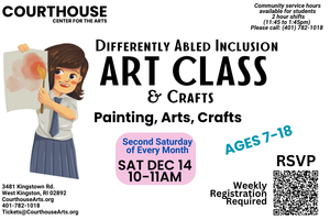 Differently Abled Inclusive Arts & Crafts Class 12/14 SAT 10AM