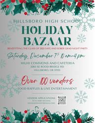 Hilhi Holiday Bazaar, Saturday, December 7, 10am-4pm