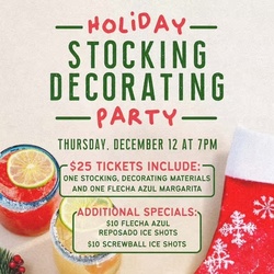 Holiday Stocking Decorating Party at Federales